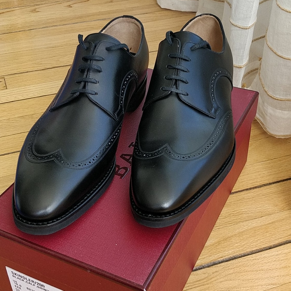 Bally Skindler Derby wingtip sz 10 New in Box